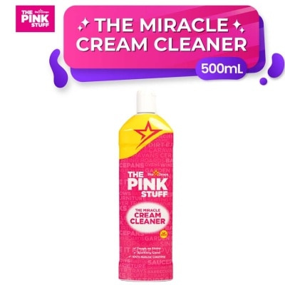 THE PINK STUFF The Miracle Cream Cleaner (Mild Abrasive Cream Cleaner For Hard Surfaces) 500ml