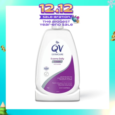 EGO QV Dermcare Eczema Daily Cream With Ceramides (To Helps Relieve Symptoms Of Mild To Moderate Eczema) 1000g