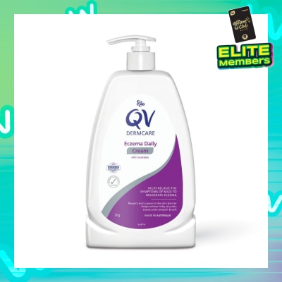 EGO QV Dermcare Eczema Daily Cream With Ceramides (To Helps Relieve Symptoms Of Mild To Moderate Eczema) 1000g