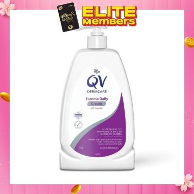EGO QV Dermcare Eczema Daily Cream With Ceramides (To Helps Relieve Symptoms Of Mild To Moderate Eczema) 1000g