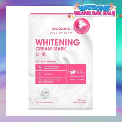 WATSONS Whitening Cream Mask With Niacinamide (For Sensitive Skin) 5s