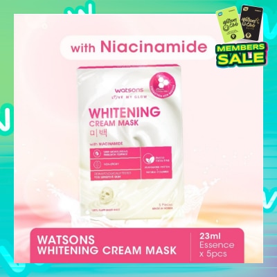 WATSONS Whitening Cream Mask With Niacinamide (For Sensitive Skin) 5s