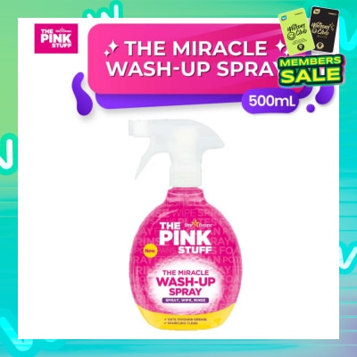 THE PINK STUFF The Miracle Wash Up Spray (Transform Dishes And Surfaces Sparkling) 500ml