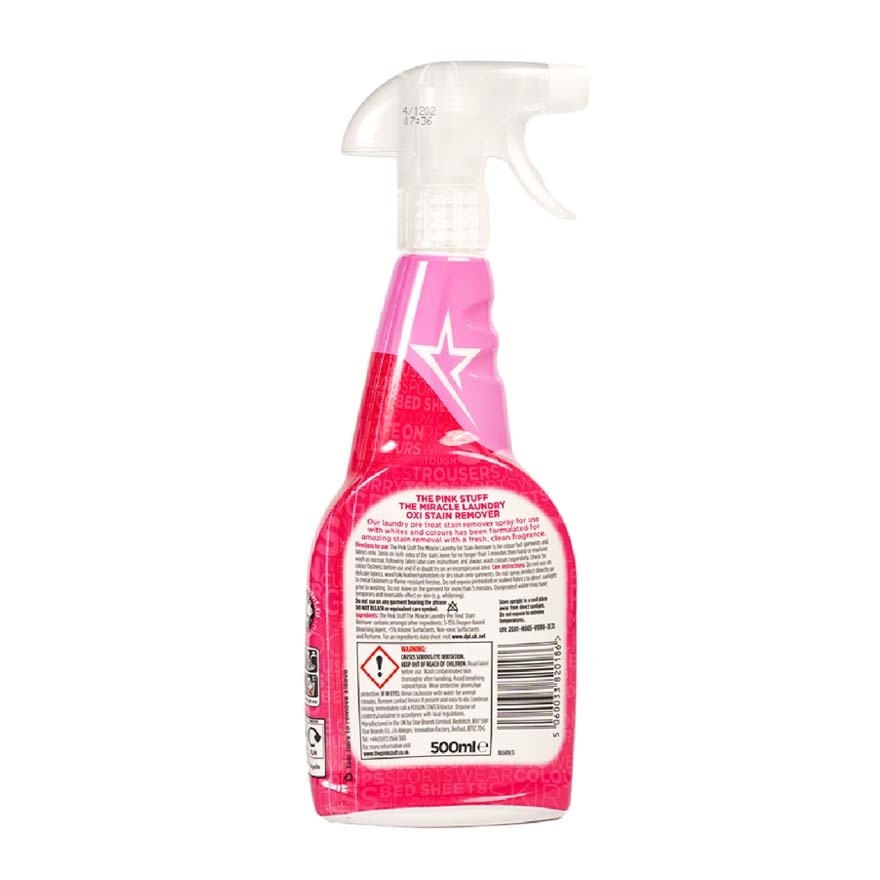 The Miracle Laundry Oxi Stain Remover (Great For Use With Whites And Colours) 500ml