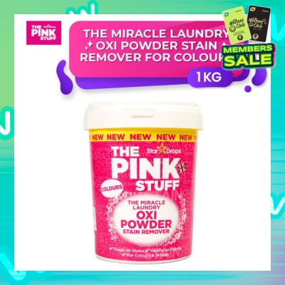 THE PINK STUFF The Miracle Laundry Oxi Powder Stain For Colours 1Kg