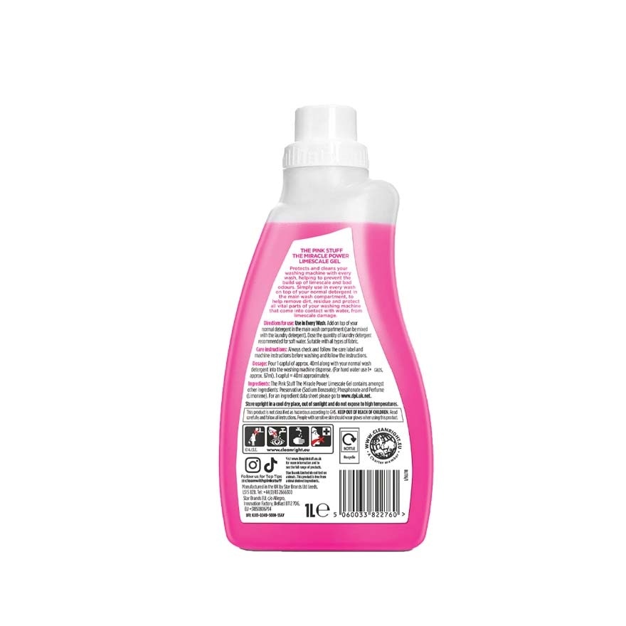 The Miracle Power Limescale Gel (Protects And Cleans Washing Machine With Every Wash) 1000ml