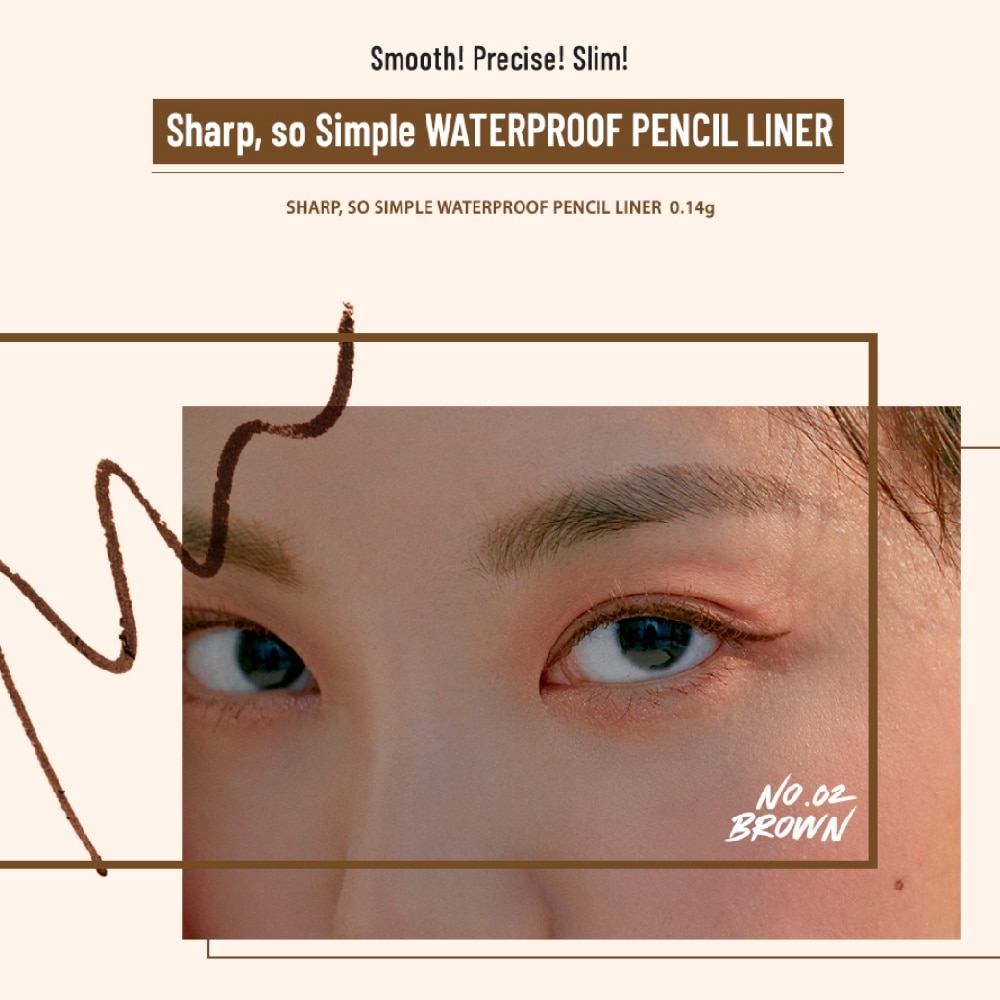 Sharp, So Simple Waterproof Pencil Liner 01 Black 1s