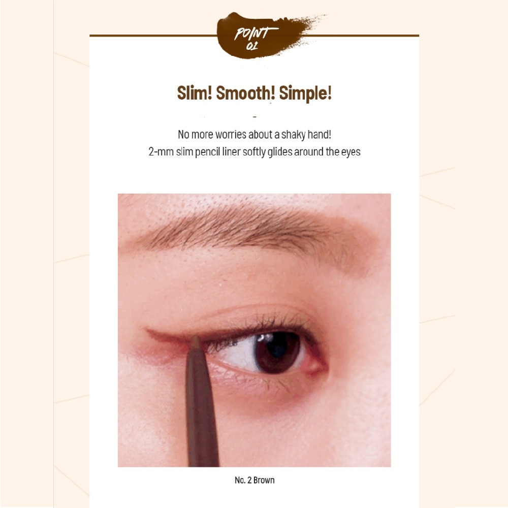 Sharp, So Simple Waterproof Pencil Liner 01 Black 1s