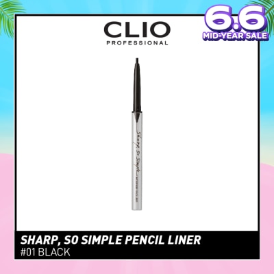 CLIO Sharp, So Simple Waterproof Pencil Liner 01 Black 1s
