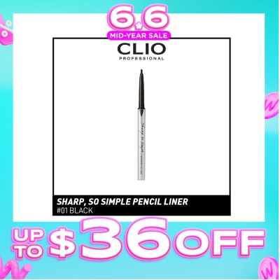 CLIO - Sharp, So Simple Waterproof Pencil Liner 01 Black 1s