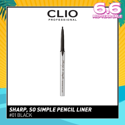 CLIO Sharp, So Simple Waterproof Pencil Liner 01 Black 1s