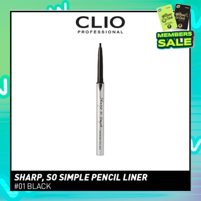 CLIO Sharp, So Simple Waterproof Pencil Liner 01 Black 1s