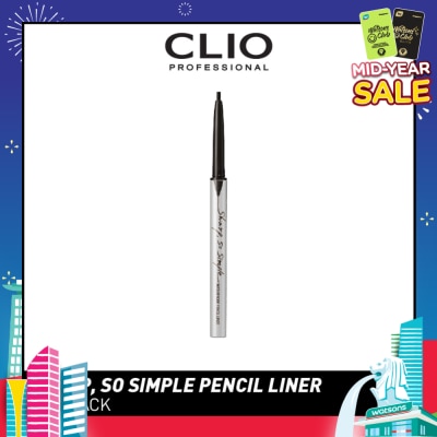 CLIO Sharp, So Simple Waterproof Pencil Liner 01 Black 1s