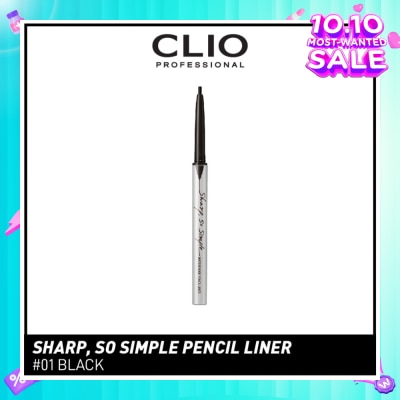 CLIO Sharp, So Simple Waterproof Pencil Liner 01 Black 1s