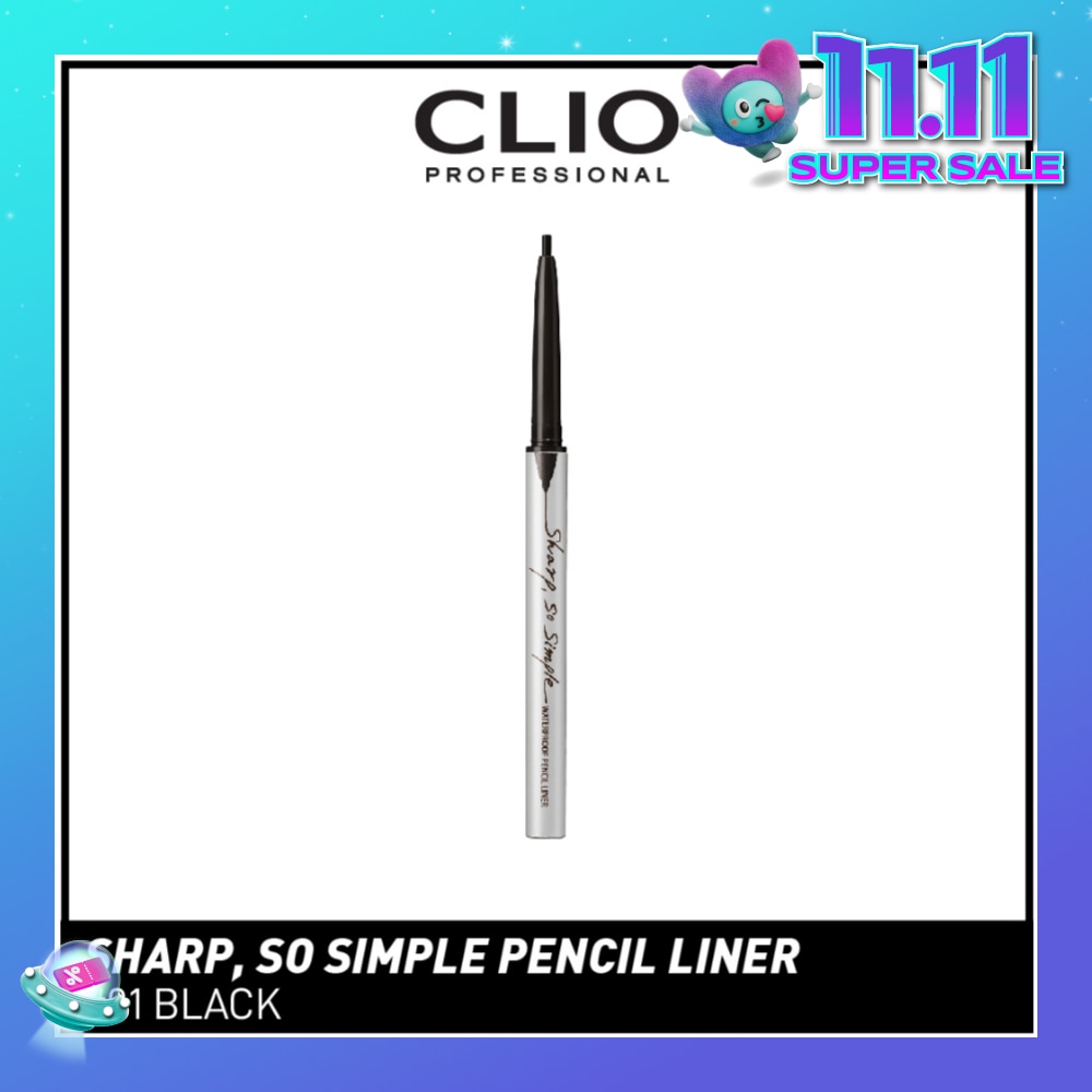 Sharp, So Simple Waterproof Pencil Liner 01 Black 1s