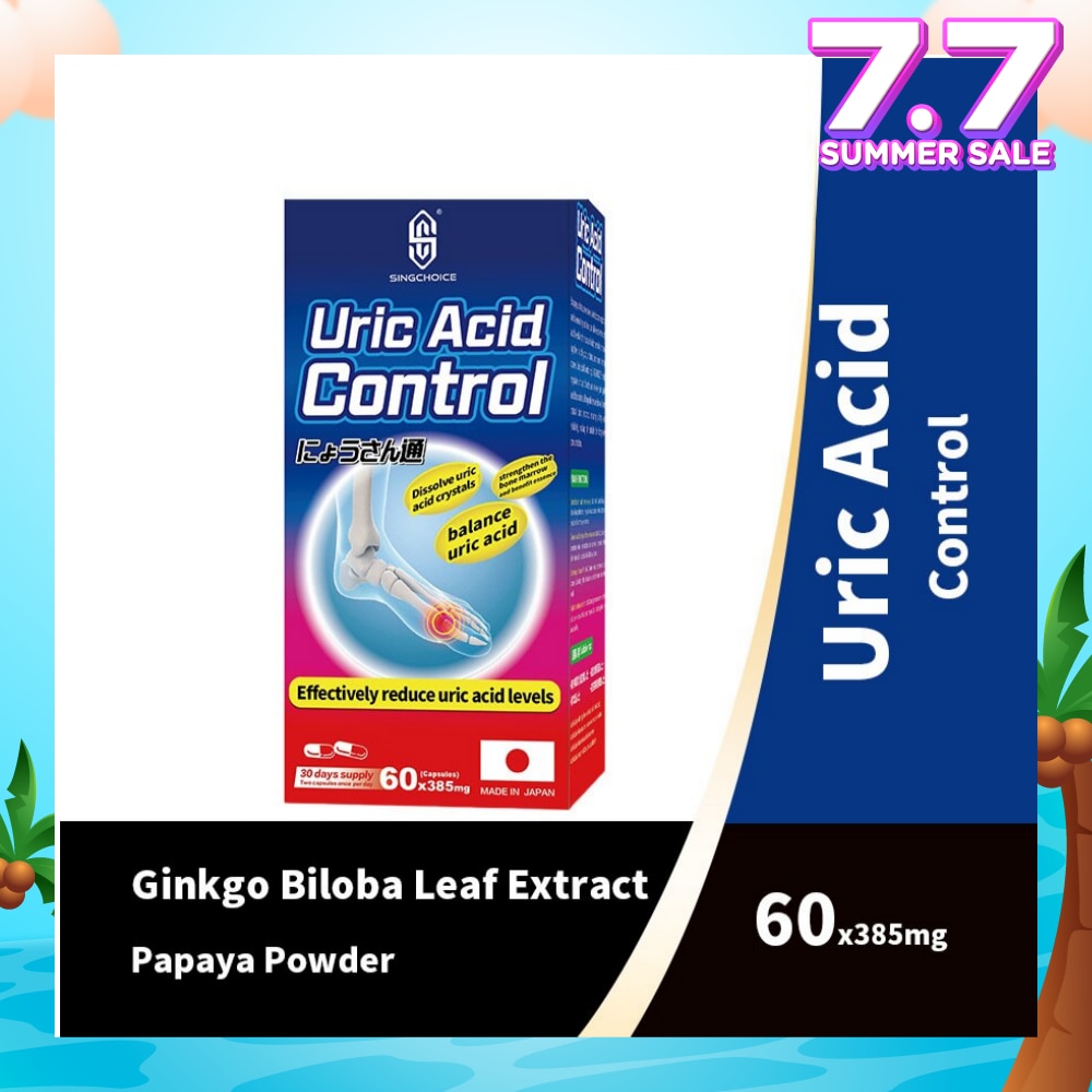 Uric Acid Control (Effectively Reduce Uric Acid Levels) 60s