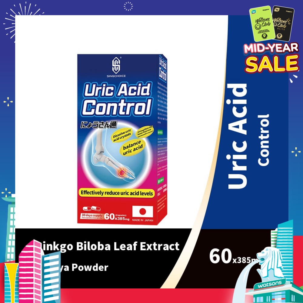 Uric Acid Control (Effectively Reduce Uric Acid Levels) 60s
