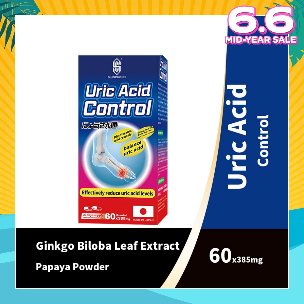 Uric Acid Control (Effectively Reduce Uric Acid Levels) 60s