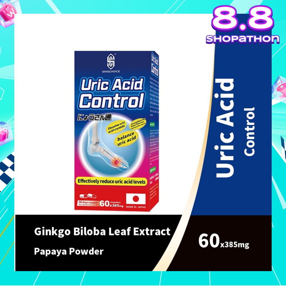 Uric Acid Control (Effectively Reduce Uric Acid Levels) 60s