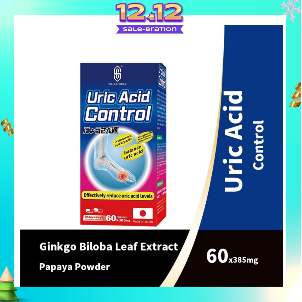 Uric Acid Control (Effectively Reduce Uric Acid Levels) 60s