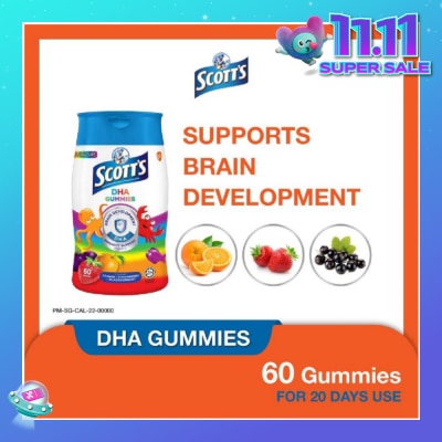 SCOTT'S DHA Gummies Multiflavour 60s (Expiry: Sep`2026)