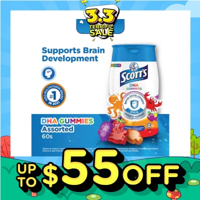 SCOTT'S DHA Gummies Multiflavour 60s&nbsp;(Expiry: Sep`2026)