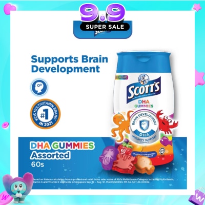 SCOTT'S - DHA Gummies Multiflavour 60s (Expiry: Jul`2027) image
