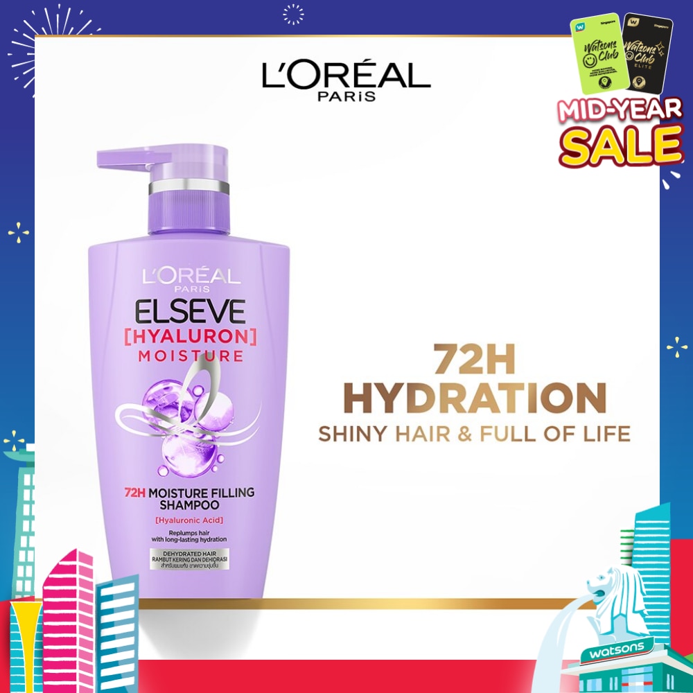 Hyaluron Moisture 72H Moisture Filling Shampoo (Detangles + 72H Hydration Boost) 410ml