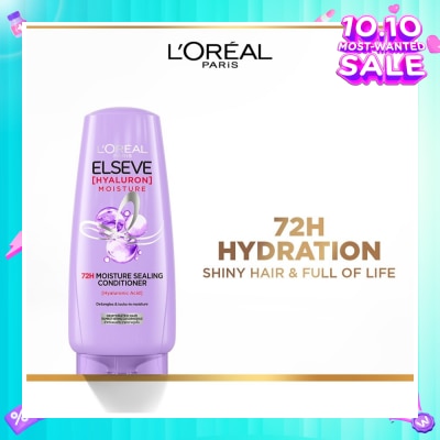 L'OREAL PARIS ELSEVE Hyaluron Moisture 72H Moisture Sealing Conditioner (Detangles + 72H Hydration Boost) 280ml