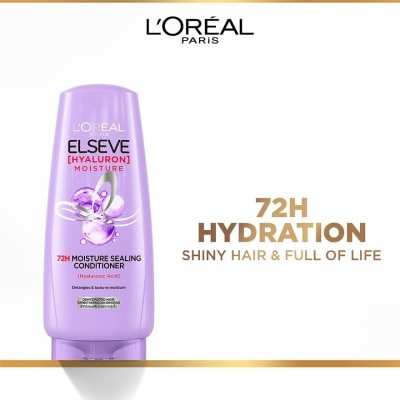 L'OREAL PARIS ELSEVE Hyaluron Moisture 72H Moisture Sealing Conditioner (Detangles + 72H Hydration Boost) 280ml