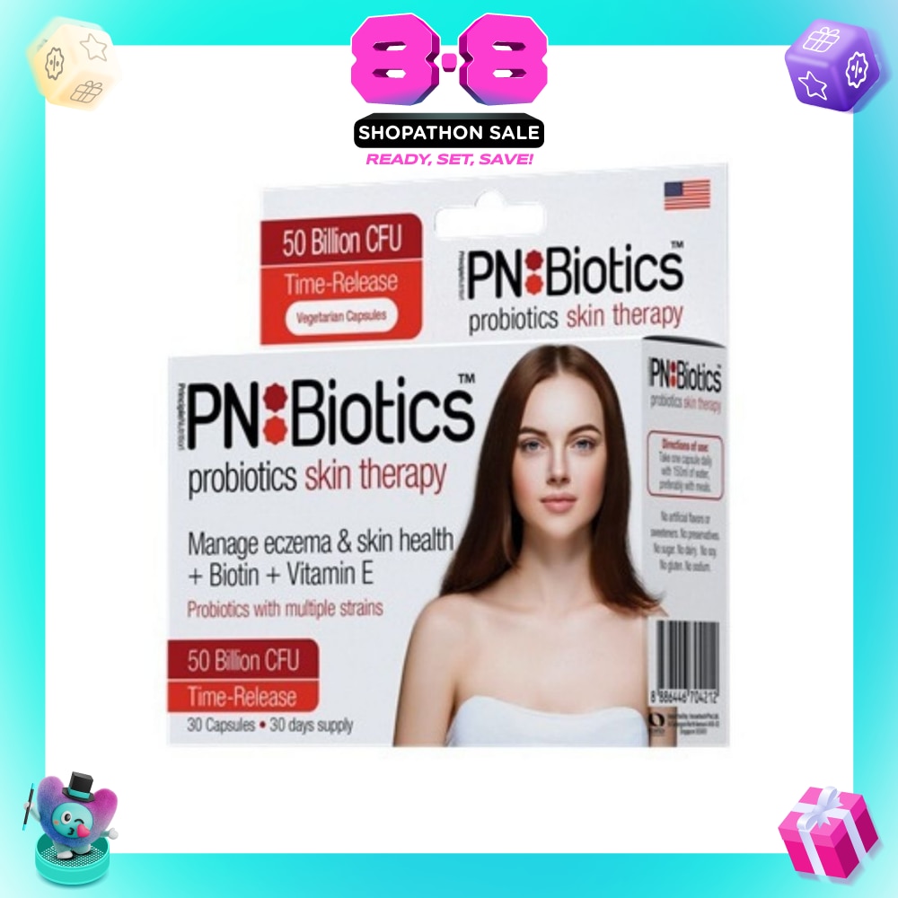 Probiotics Skin Therapy Capsules (Manage Eczema + Biotin + Vitamin E) 30s