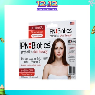 PNBIOTICS Probiotics Skin Therapy Capsules (Manage Eczema + Biotin + Vitamin E) 30s