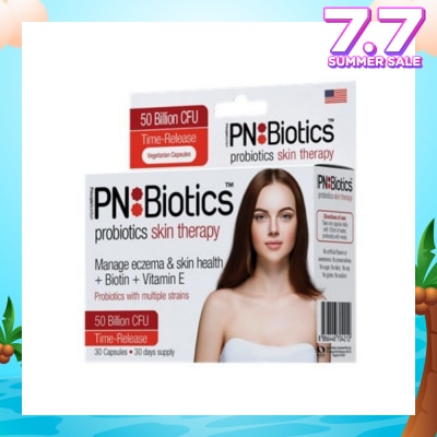 PNBIOTICS Probiotics Skin Therapy Capsules (Manage Eczema + Biotin + Vitamin E) 30s