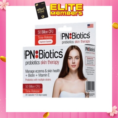 PNBIOTICS Probiotics Skin Therapy Capsules (Manage Eczema + Biotin + Vitamin E) 30s