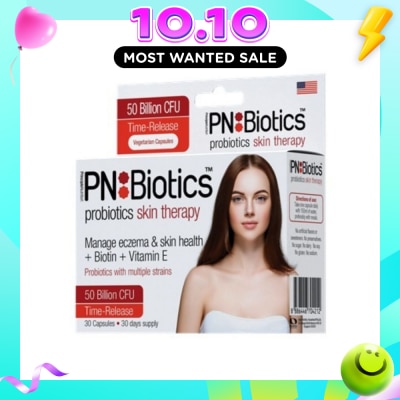PNBIOTICS Probiotics Skin Therapy Capsules (Manage Eczema + Biotin + Vitamin E) 30s image