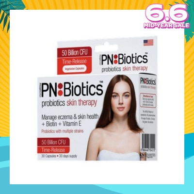 PNBIOTICS Probiotics Skin Therapy Capsules (Manage Eczema + Biotin + Vitamin E) 30s