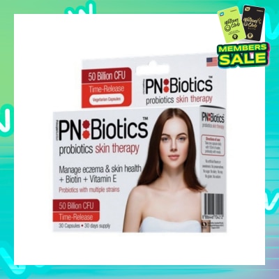 PNBIOTICS Probiotics Skin Therapy Capsules (Manage Eczema + Biotin + Vitamin E) 30s