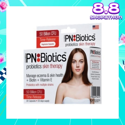 PNBIOTICS Probiotics Skin Therapy Capsules (Manage Eczema + Biotin + Vitamin E) 30s