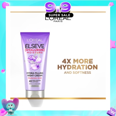 L'OREAL PARIS ELSEVE - Hyaluron Moisture Hydra Filling Night Cream (4X More Hydration + Softness) 150ml image