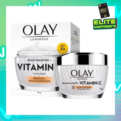 OLAY Luminous Niacinamide + Vitamin C Spf 30 Brightening Moisturiser (For Dark Spots, Dull Skin And Lightweight Texture) 50g