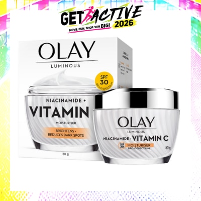 OLAY - Luminous Niacinamide + Vitamin C Spf 30 Brightening Moisturiser (For Dark Spots, Dull Skin And Lightweight Texture) 50g image