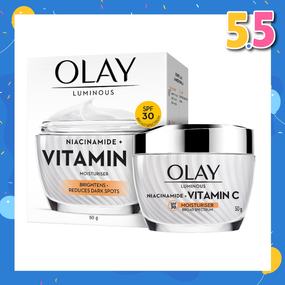 Luminous Niacinamide + Vitamin C Spf 30 Brightening Moisturiser (For Dark Spots, Dull Skin And Lightweight Texture) 50g