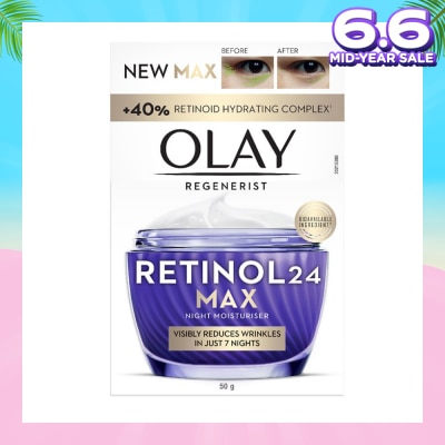 OLAY Regenerist Retinol24 Max Anti Aging Night Moisturiser 50g