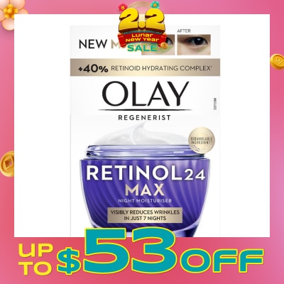 OLAY Regenerist Retinol24 Max Anti Aging Night Moisturiser 50g