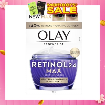 OLAY Regenerist Retinol24 Max Anti Aging Night Moisturiser 50g