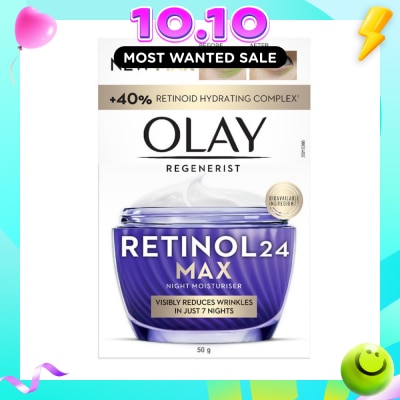 OLAY Regenerist Retinol24 Max Anti Aging Night Moisturiser 50g image