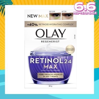 OLAY Regenerist Retinol24 Max Anti Aging Night Moisturiser 50g