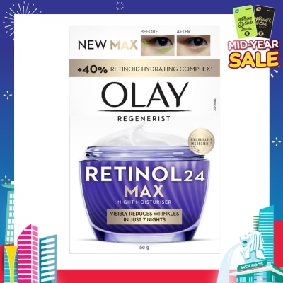 OLAY Regenerist Retinol24 Max Anti Aging Night Moisturiser 50g