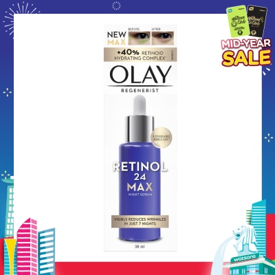 OLAY Regenerist Retinol24 Max Anti Aging Night Serum 30ml