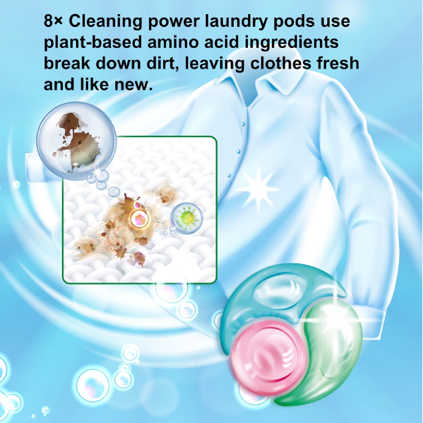 Brightening Laundry Detergent Pods 40s